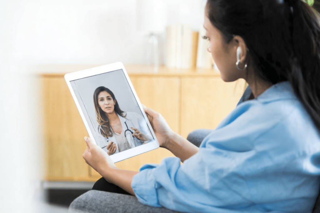 A woman chooses the telehealth weight loss in Florida because of the obvious time savings.