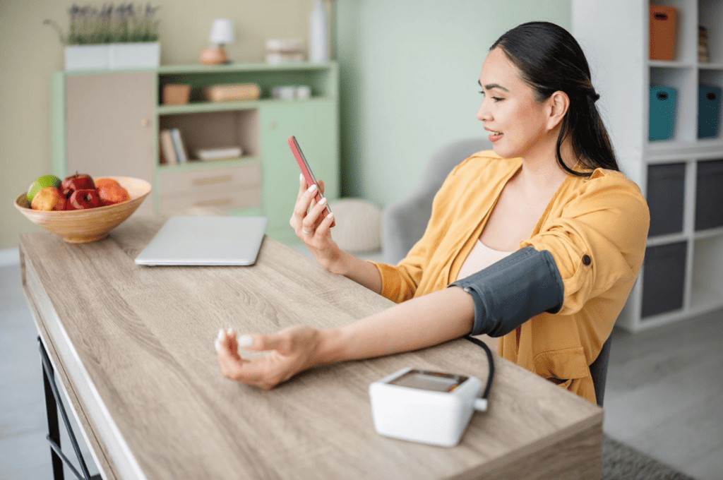 A woman finds virtual care beneficial because she values continuity from home.