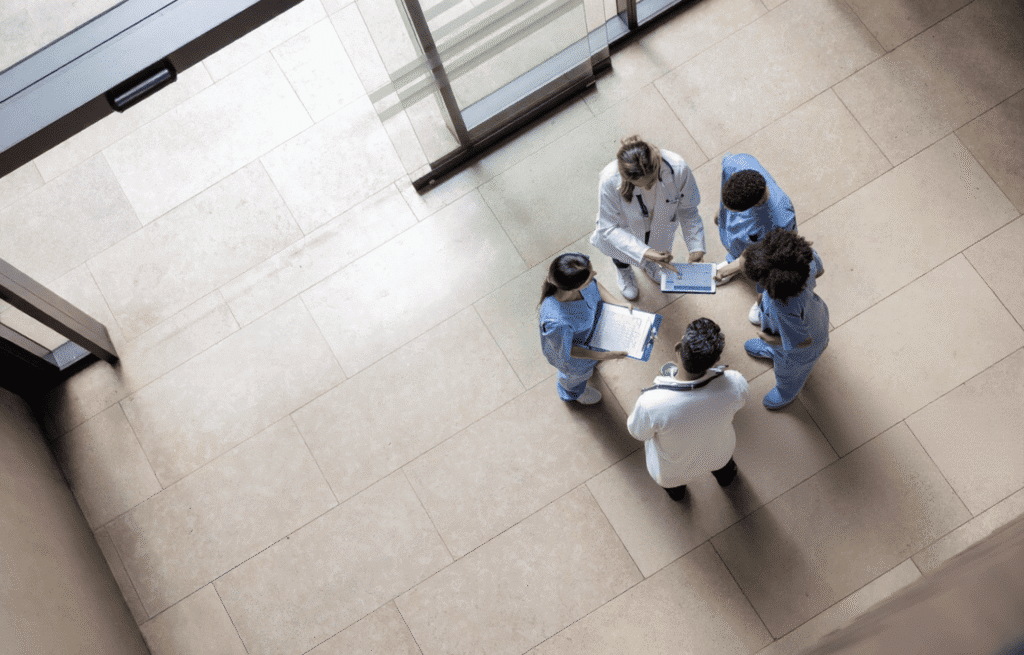 Clinicians are reviewing the patient's testosterone lab work and health condition.