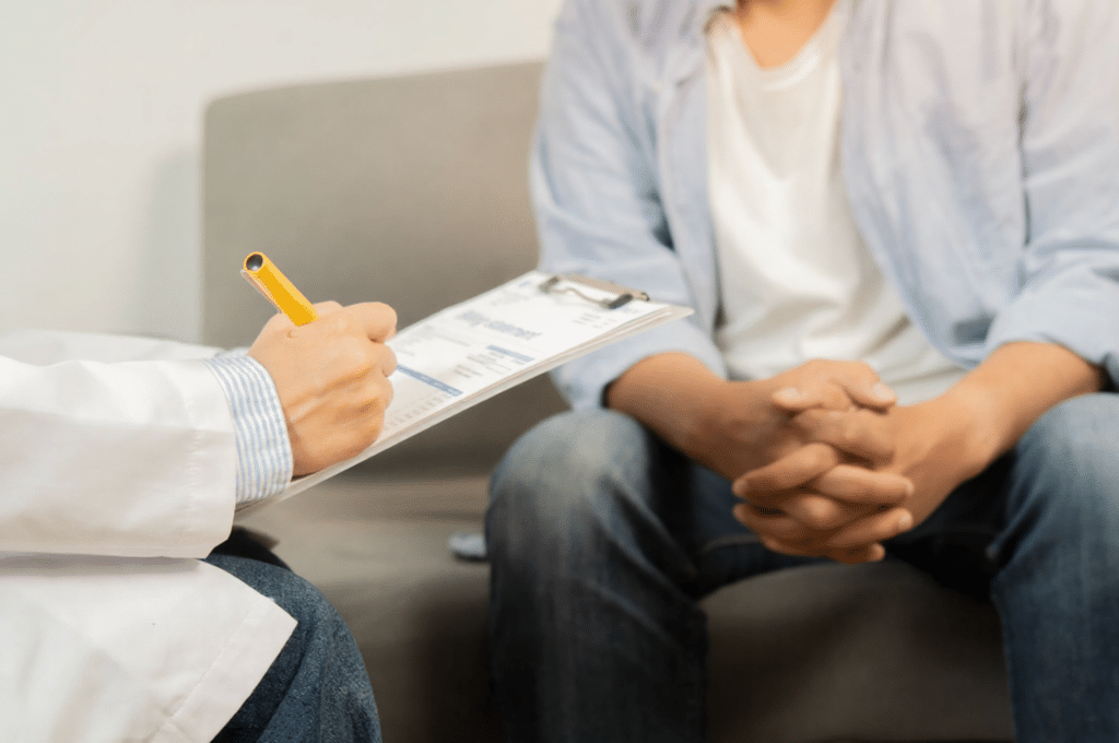 A patient chooses to discuss family planning before deciding on testosterone therapy.